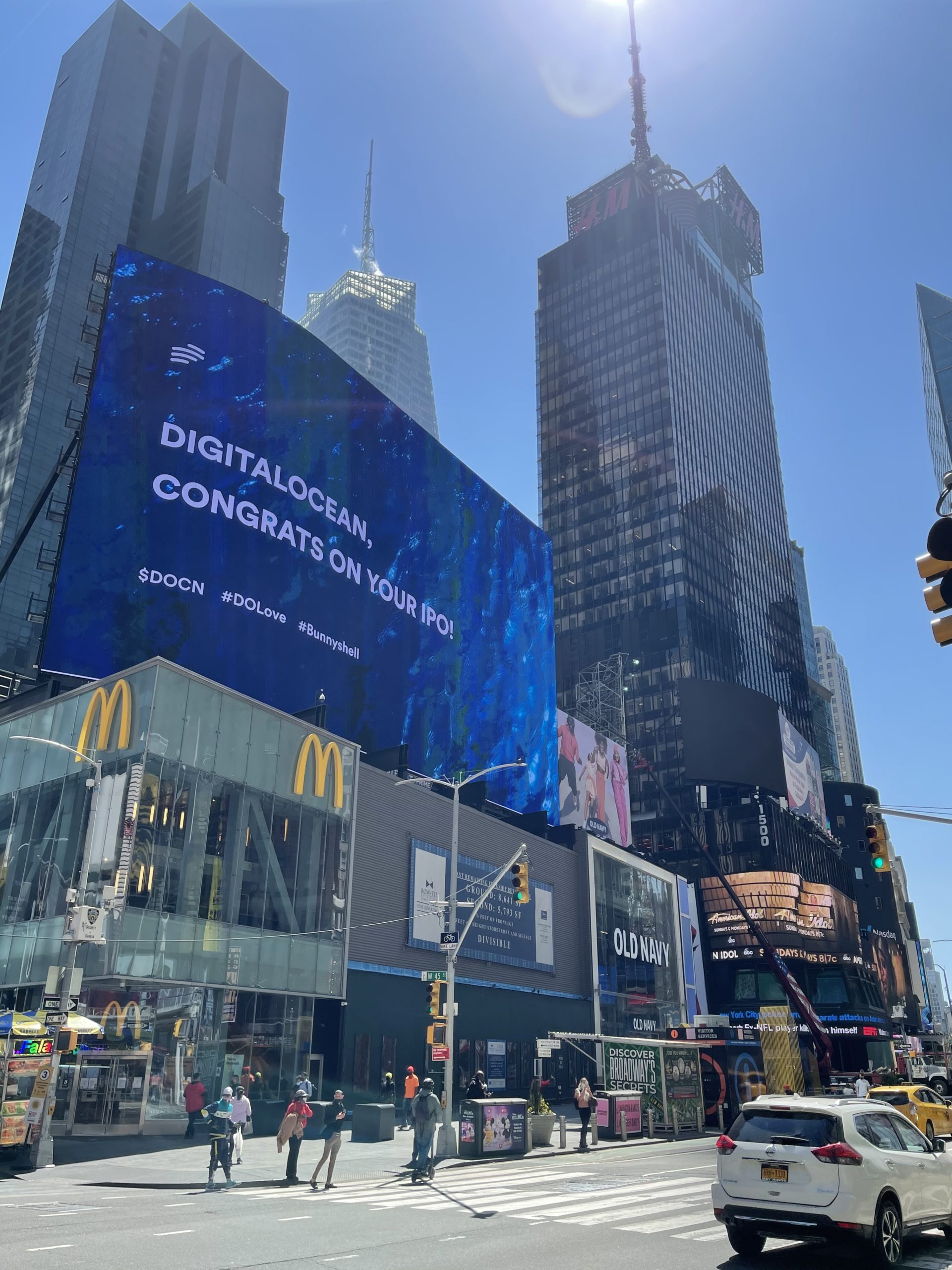 The Beast billboard in New York running a campaign through TPS Engage
