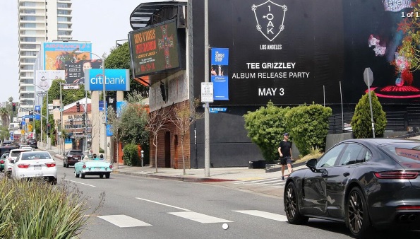 Billboards in famous locations in Los Angeles