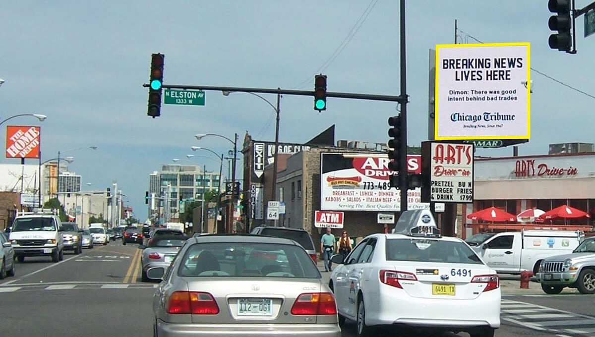 Chicago boulevard billboard