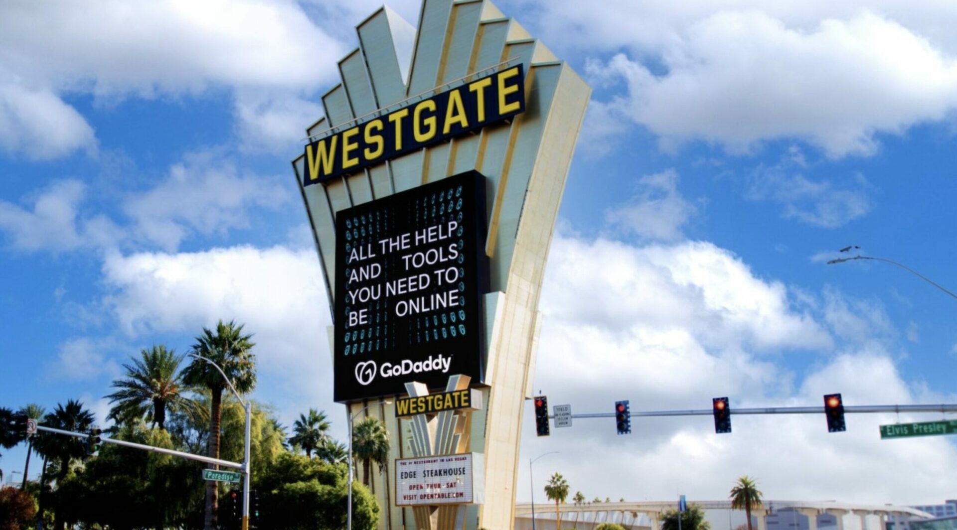 Spectacular billboard in Las Vegas