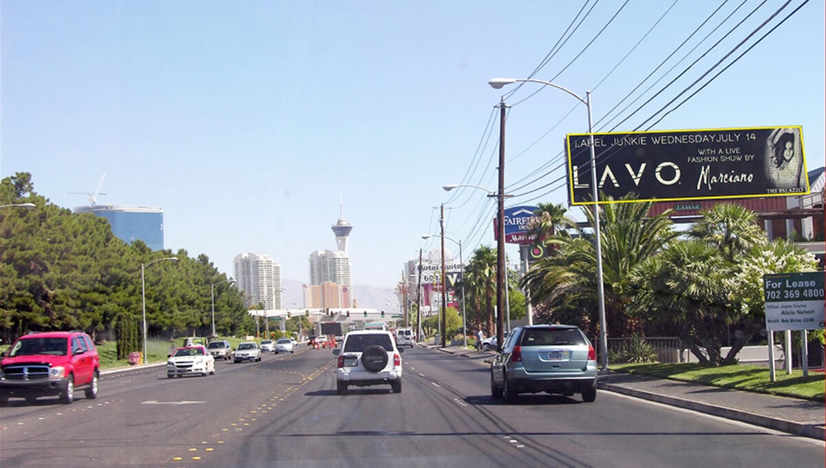Street billboard in Las Vegas