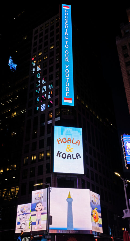 Hoala Koala ad on Thomson Reuters billboard through TPS Engage