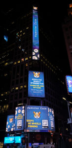 Xhamster ad on Thomson Reuters billboard through TPS Engage