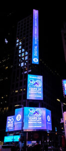 Bitdefender ad on Thomson Reuters billboard through TPS Engage