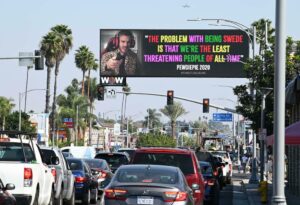 Pewdiepie billboard in LA TPS Engage