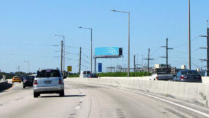 Miami billboard on the highway with TPS Engage