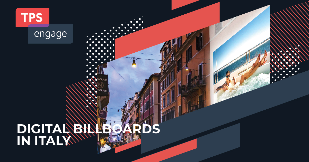 Digital billboards in Italy cover