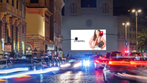 Piazza Cavour Cola di Rienzo digital billboard in Rome