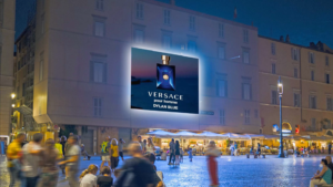 Piazza Navona digital billboard in Rome